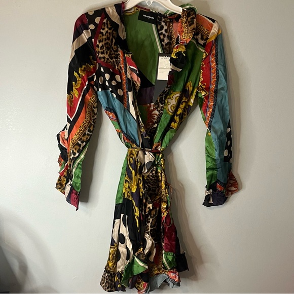 NWT Kooples Silk Dress Very hard to photograph. This is a gorgeous dress Size S - Picture 1 of 8